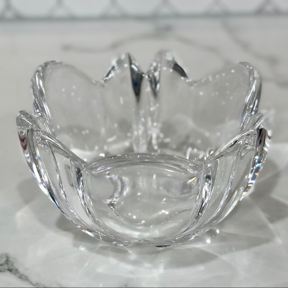 Orrefors Sweden Crystal Bowl Artist Signed